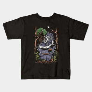 Sneaker In Pot Forest Kids T-Shirt